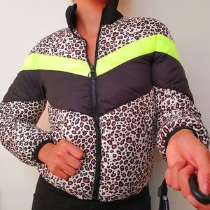 NEW Central Park West Copenhagen Printed Puffer XS